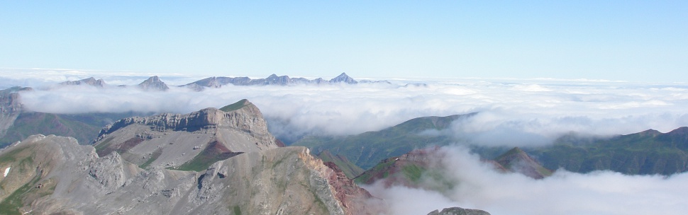 desde el centro del Pirineo de Huesca